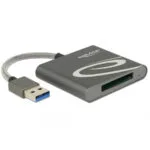 DeLock Card Reader USB 3.0 για XQD Γκρι (91583)