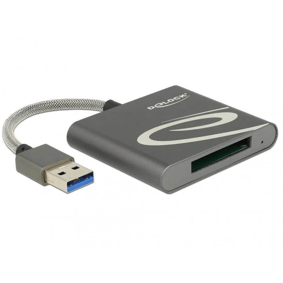 DeLock Card Reader USB 3.0 για XQD Γκρι (91583) - Image 1