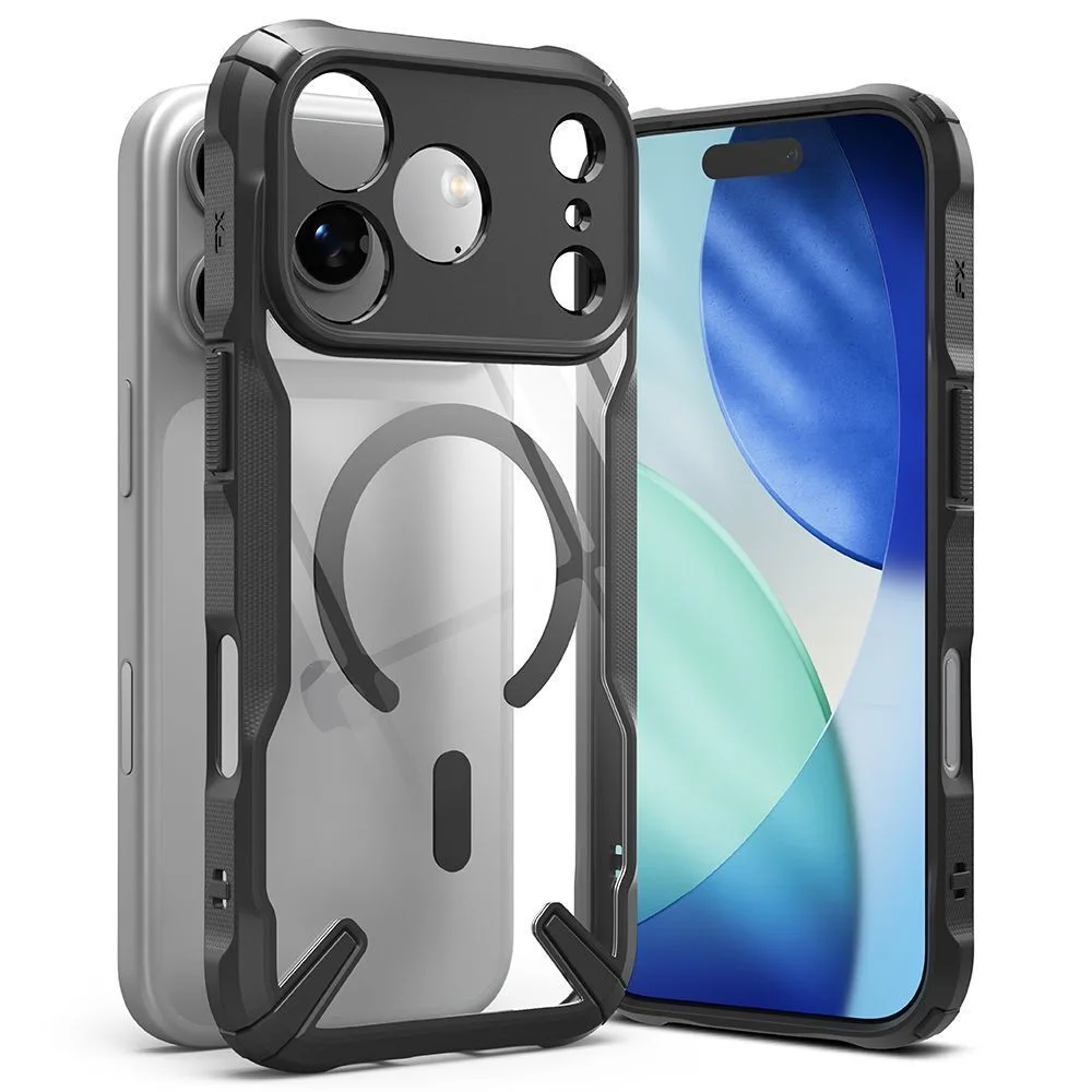Ringke Fusion X Magnetic Back Cover Σιλικόνης / Πλαστικό 2mm Μαύρο (iPhone 17 Pro Max) - Image 1