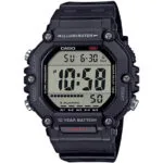 Casio Ψηφιακό Ανδρικό Ρολόι Χρονογράφος Μπαταρίας με Μαύρο Καουτσούκ Λουράκι AE-1600H-1AVEF