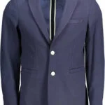 Gant Ανδρικό Σακάκι με Στενή Εφαρμογή Navy Μπλε 7705107-433