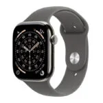 Apple Watch Series 11 Cellular Titanium 42mm Αδιάβροχο με eSIM και Παλμογράφο (Natural Titanium Case with Stone Grey Sport Band - M/L)
