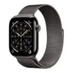 Apple Watch Series 11 Cellular Titanium 46mm Αδιάβροχο με eSIM και Παλμογράφο (Slate Titanium Case with Slate Milanese Loop - M/L)