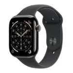 Apple Watch Series 11 Cellular Titanium 46mm Αδιάβροχο με eSIM και Παλμογράφο (Slate Titanium Case with Black Sport Band - S/M)