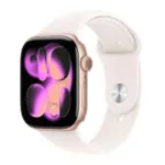 Apple Watch Series 11 Aluminium 42mm Αδιάβροχο με Παλμογράφο (Rose Gold Aluminium Case with Light Blush Sport Band - M/L)