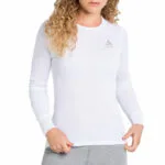 Odlo Active Warm Eco 159101-10000 Γυναικεία Ισοθερμική Μακρυμάνικη Μπλούζα Λευκή