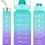 Extralink 3in1 Motivational Bottle Blue-purple Set 2000ml+900ml+300ml Bidon 3w1 2000+900+300
