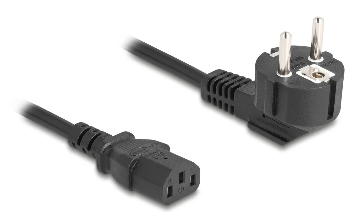 20250911102848_delock_schuko_iec_c13_cable_1m_mayro_81298.jpeg DeLock Schuko - IEC C13 Cable 1m Μαύρο 81298 - Image 1