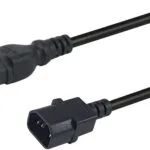 Equip IEC C14 - IEC C15 Cable 3m Μαύρο 112171