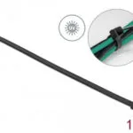 DeLock Δεματικά Καλωδίων Πλαστικά x9mm σε Μαύρο χρώμα (10τμχ) (19564)