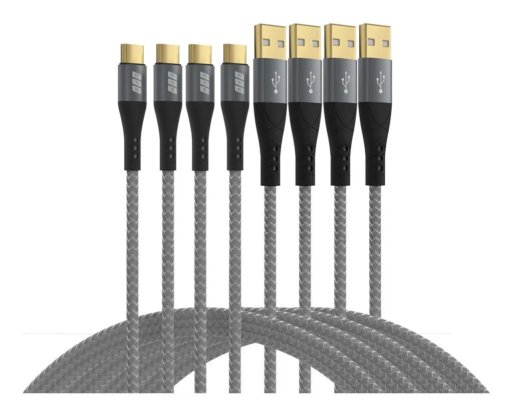 20250912095836_efb_braided_usb_2_0_cable_usb_c_male_usb_a_60w_chryso_2m.jpeg EFB Braided USB 2.0 Cable USB-C male - USB-A 60W Χρυσό 2m - Image 1