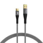 EFB Braided USB 2.0 Cable USB-C male - USB-A 60W Χρυσό 0.5m