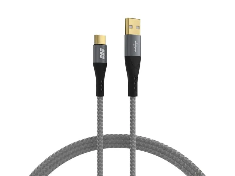 EFB Braided USB 2.0 Cable USB-C male - USB-A 60W Χρυσό 0.5m - Image 1