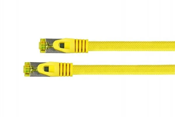 Python SF/UTP Cat.7 (10Gbps) Καλώδιο Δικτύου Ethernet 0.5m Κίτρινο 8070PY-005Y - Image 1