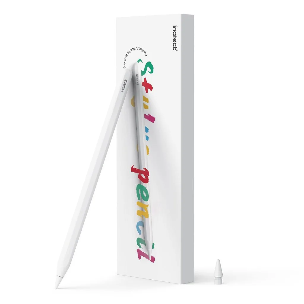 20250912135905_inateck_stylus_me_palm_rejection_gia_ipad_se_leyko_chroma.jpeg Inateck Stylus με Palm Rejection για iPad σε Λευκό χρώμα - Image 1