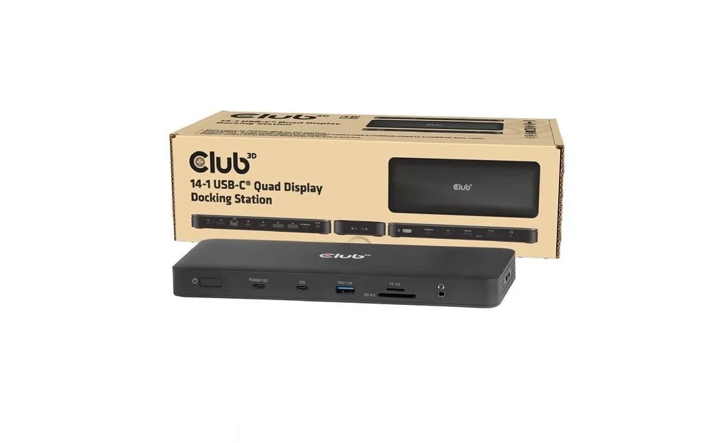 Club3D USB-C Docking Station με 4K PD Ethernet Μαύρο (CSV-2540) - Image 1