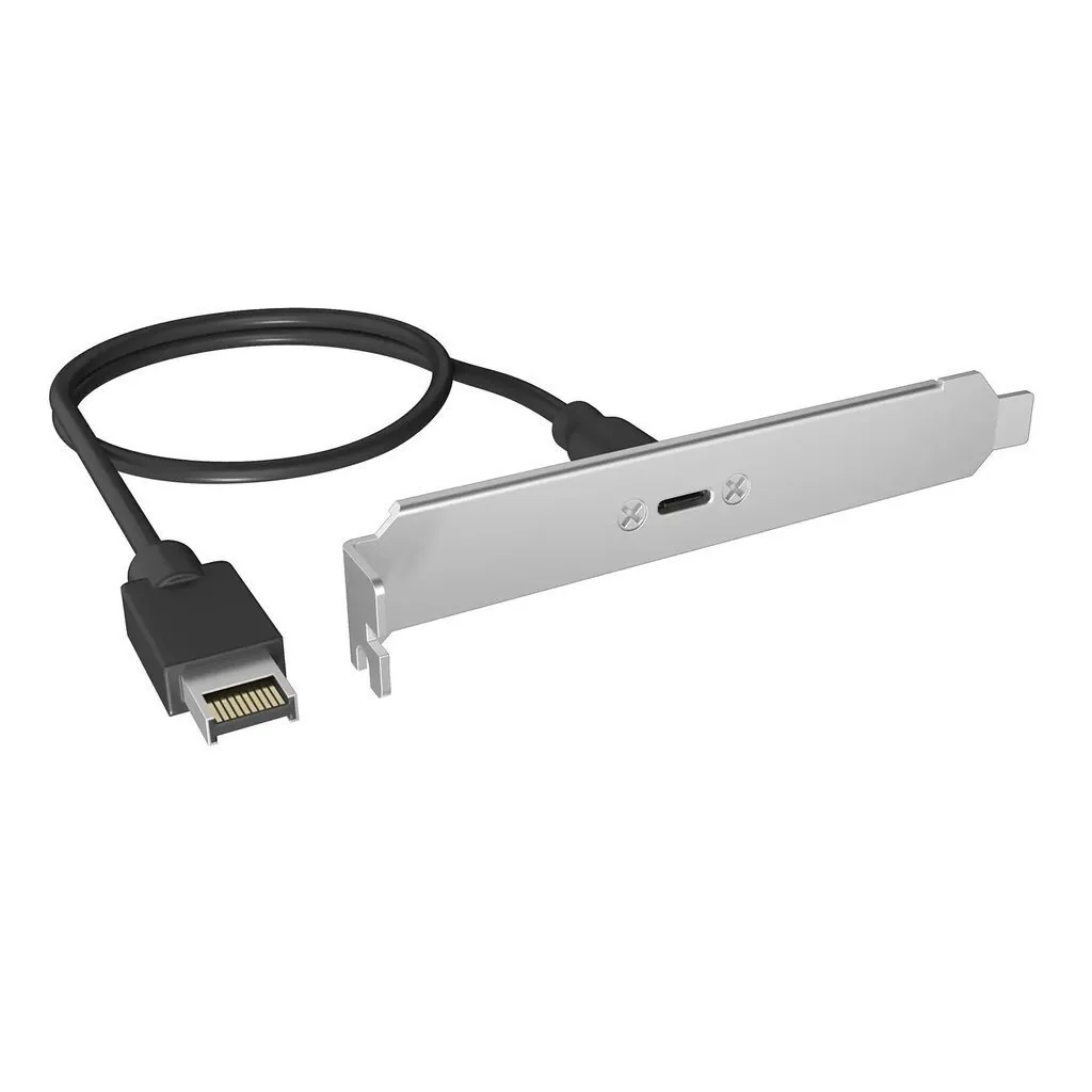 20250912172219_icybox_ib_ac553_usb_type_c_3_2_gen2x2_back_panel_internal_usb_type_e_connector.jpeg Icybox Ib-ac553 Usb Type-c 3.2 Gen2x2 Back Panel Internal Usb Type-e Connector - Image 1