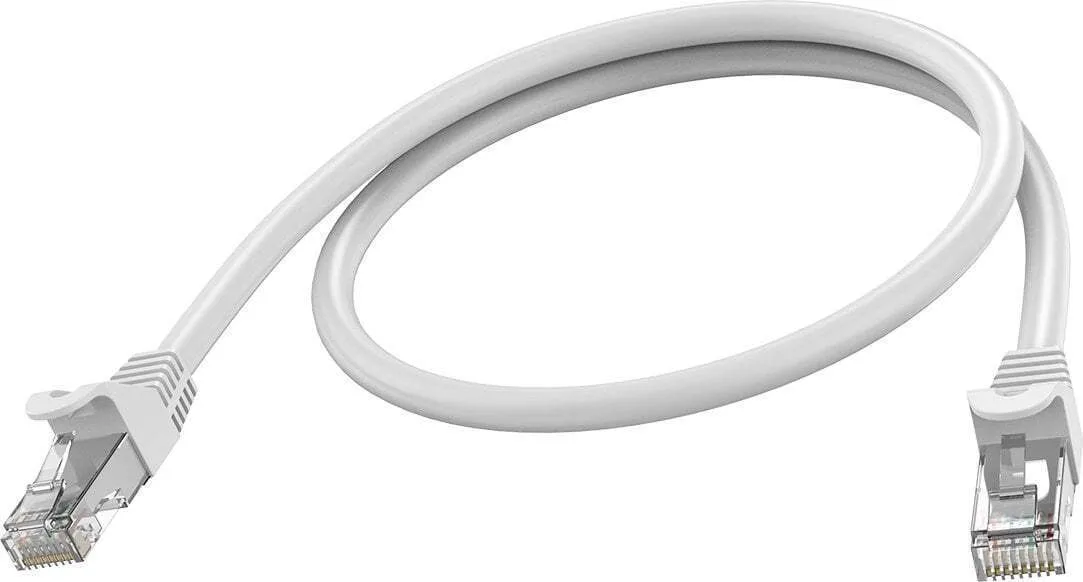 Vision U/FTP (STP) Cat.6a (Gigabit) Καλώδιο Δικτύου Ethernet 0.5m Λευκό - Image 1