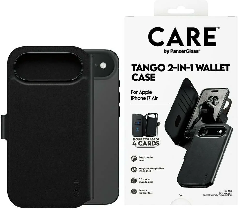 20250915125921_panzerglass_care_wallet_mayro_iphone_air.jpeg PanzerGlass Care Wallet Πλαστικό / Δερμάτινο Μαύρο (iPhone Air) CR78108 - Image 1