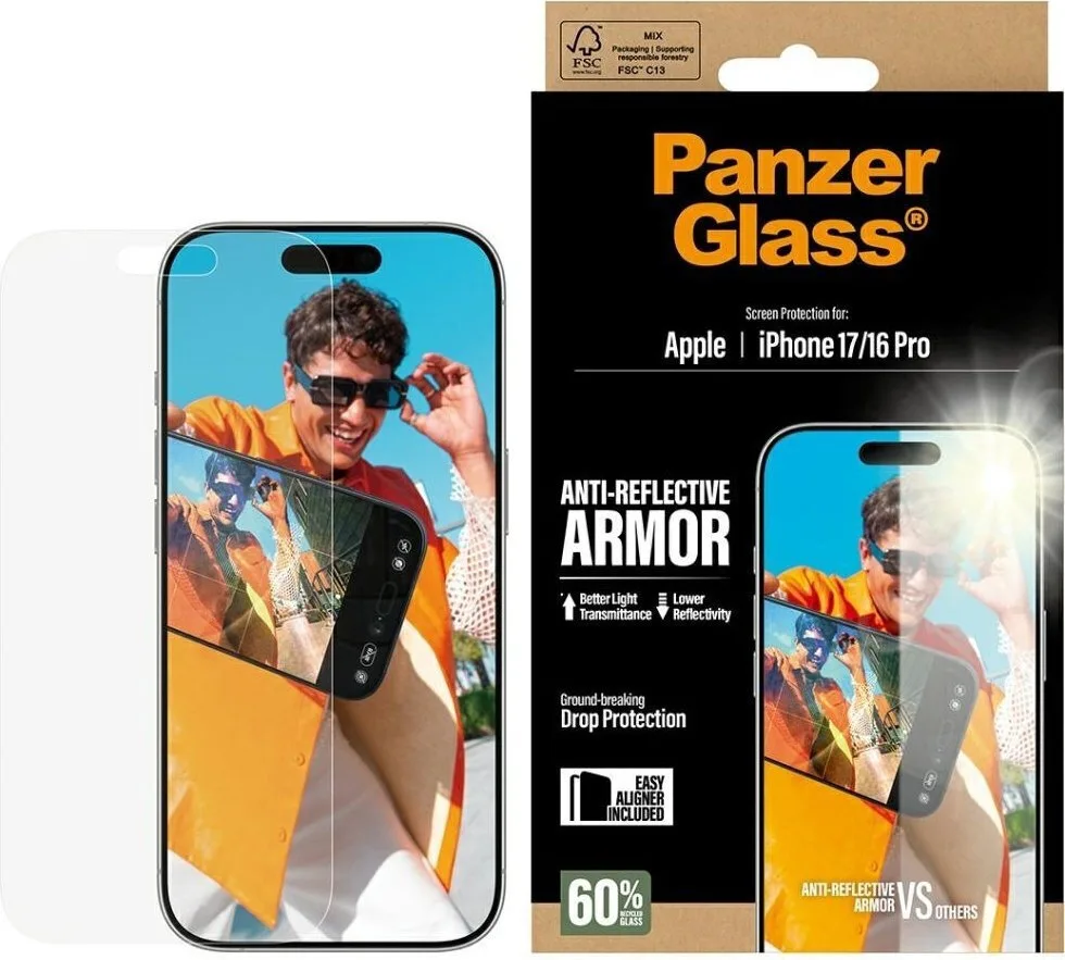 20250915131627_panzerglass_tempered_glass_iphone_17_17_pro_16_pro.jpeg PanzerGlass Tempered Glass (iPhone 17 / 17 Pro / 16 Pro) PG23154 - Image 1