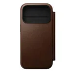 Nomad Modern Back Cover Δερμάτινο 0.75mm με Λουράκι Καφέ (iPhone 17 Pro)