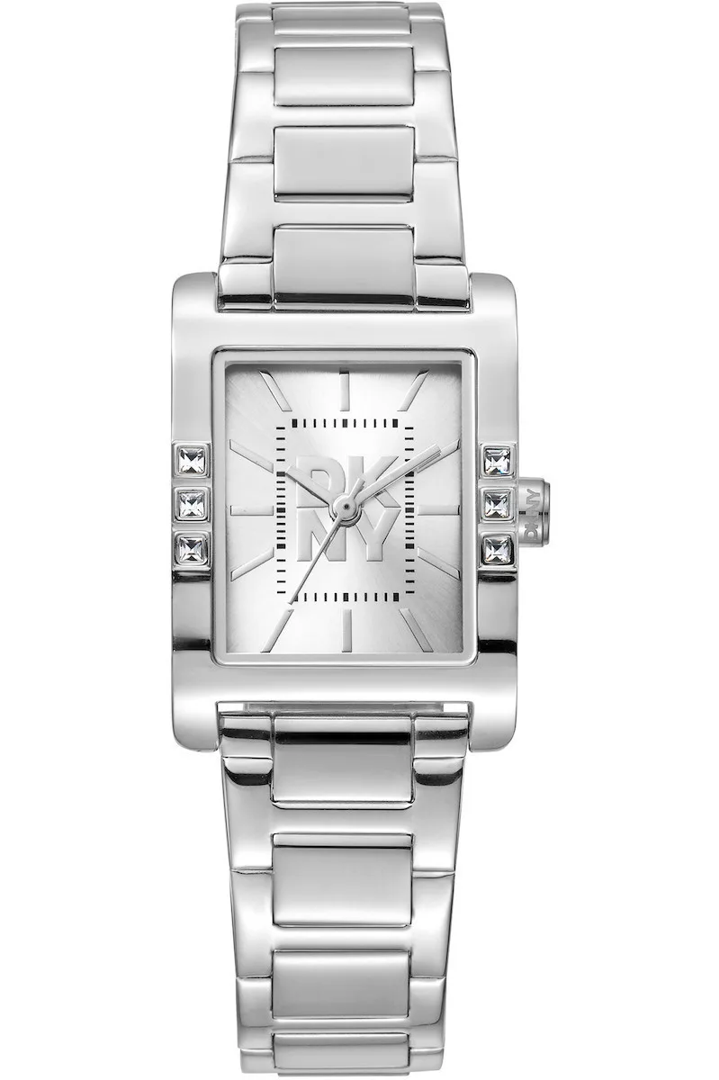 DKNY City Γυναικείο Ρολόι 29.5mm Μπαταρίας με Ασημί Μεταλλικό Μπρασελέ DK1L008M0045 - Image 1