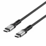 Manhattan USB 2.0 Cable USB-C male - USB-C 240W Μαύρο 1m 356374