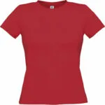 B&C Γυναικείο Διαφημιστικό T-shirt Κοντομάνικο Deep Red TW012-371