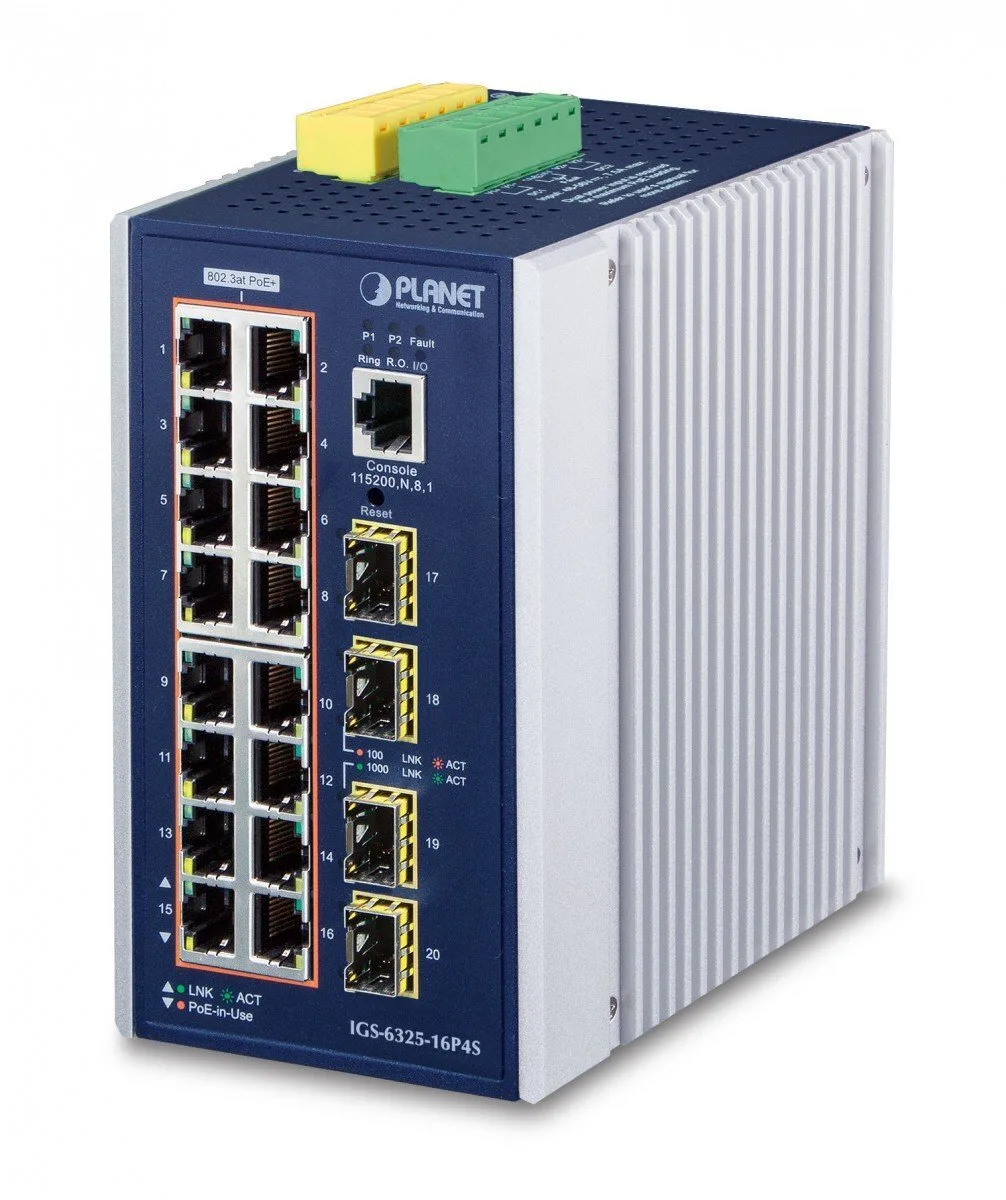 Planet IGS-6325-16P4S Managed L3 Switch με 16 Θύρες Gigabit (1Gbps) Ethernet και 4 SFP Θύρες - Image 1