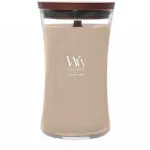 WoodWick Αρωματικό Κερί σε Βάζο με Άρωμα Patchouli Cream Εκρού 610gr