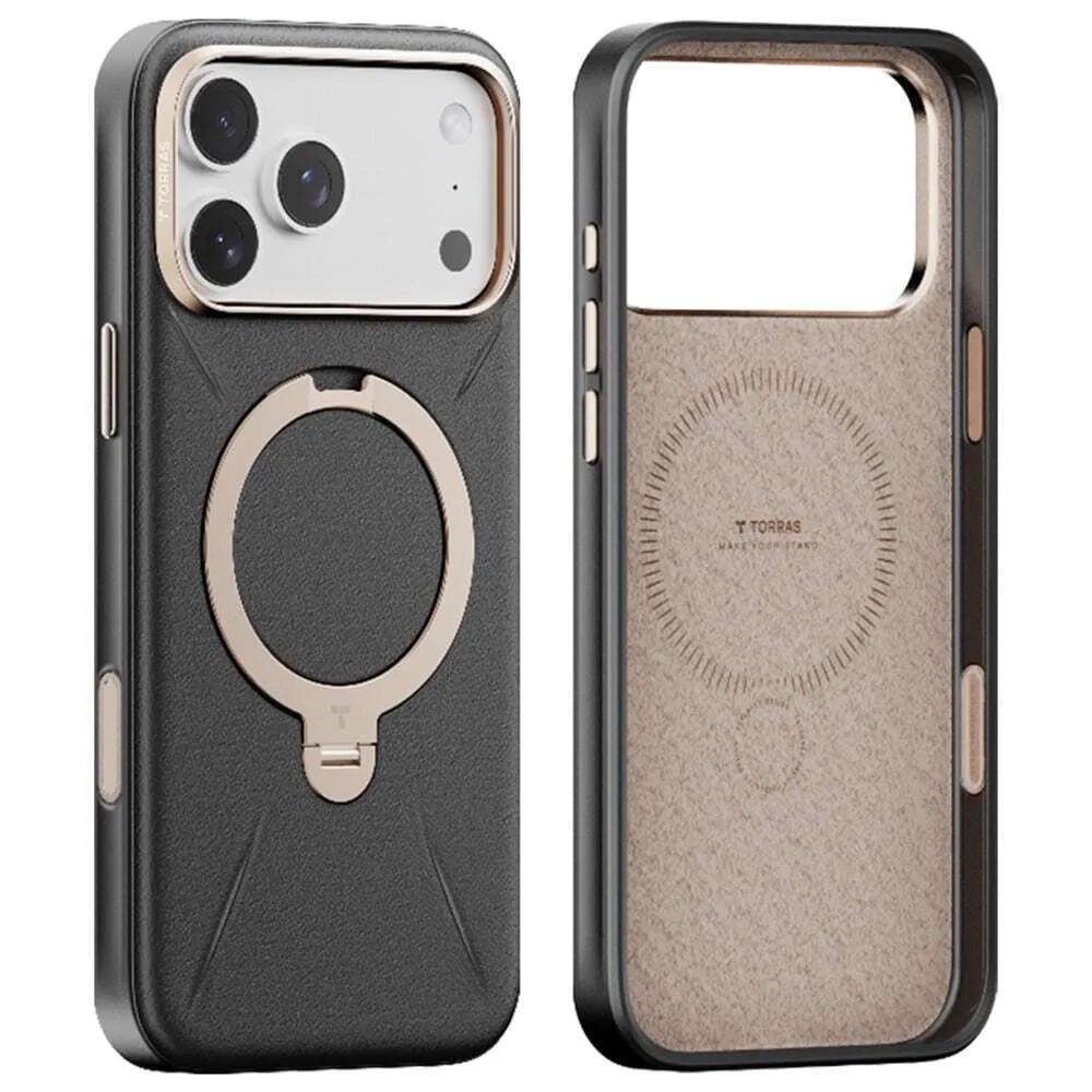 Torras QPRO Back Cover Δερμάτινο Μαύρο (iPhone 17 Pro Max) - Image 1