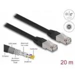 Delock Rj45 Network Cable Cat.6a Sftp Pe Outdoor 20m Black Delock 80132