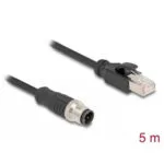 Delock M12 4-pin D-coded To Rj45 Pvc T-t Network Cable 5m Delock 80852