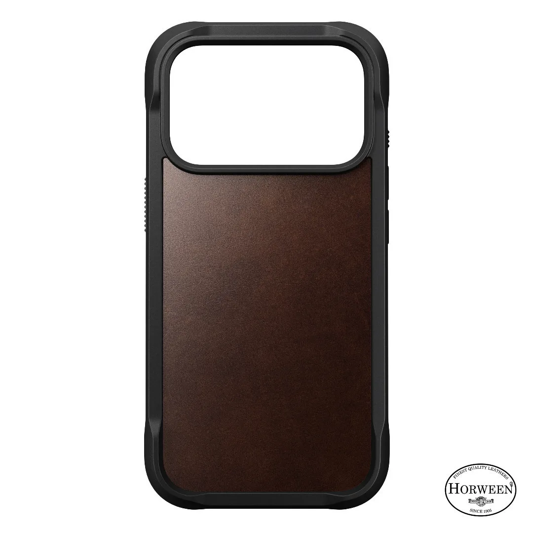 20250923111342_nomad_horween_back_cover_dermatino_silikonis_plastiko_1_11mm_me_louraki_kafe_iphone_17_pro.jpeg Nomad Horween Back Cover Δερμάτινο / Σιλικόνης / Πλαστικό 1.11mm με Λουράκι Καφέ (iPhone 17 Pro) - Image 1