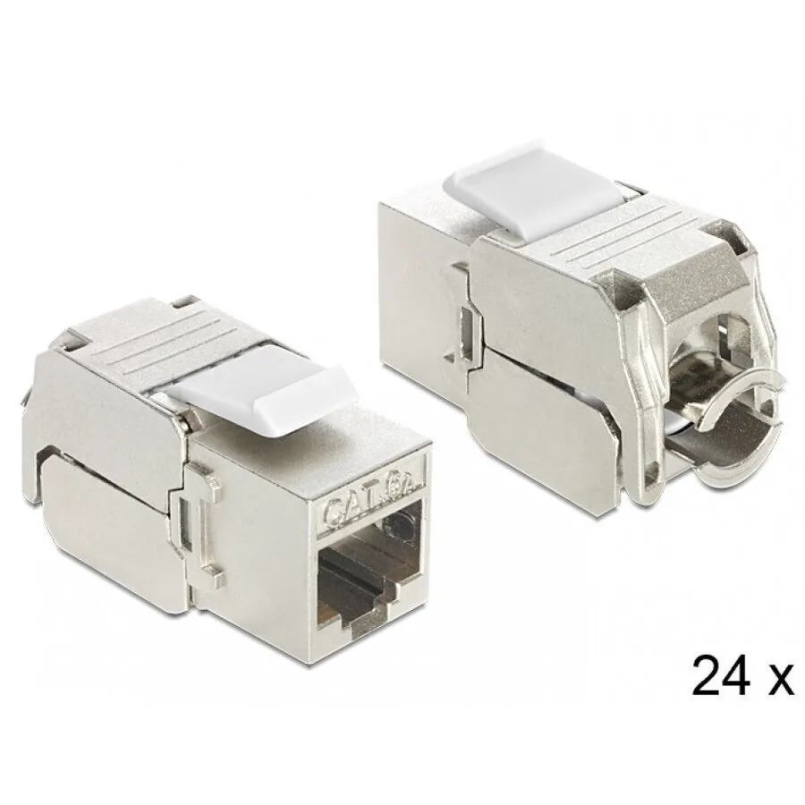 Delock Keystone Module Rj45 > Lsa Cat.6a 24 Pcs Box Delock 86405 - Image 1