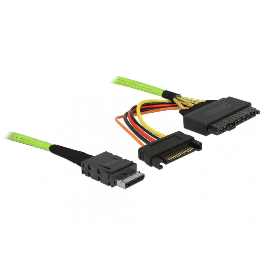 Delock Oculink Pcie Sff-8611 To U.2 Sff-8639 Cable 1m Delock 85756 - Image 1