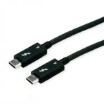 Roline Thunderbolt 4 Cable Roline 11.02.9044 Usb Type C Passive 8k 60hz 40gb 100w T-t 0.8m Black