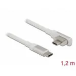 Delock Thunderbolt 3 Usb-c Magnetic Cable Straight/90 Degree Angle 4k60hz/100w 1.2m White Delock 86703