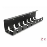 Delock Set 2 Black Under-desk Cable Organizers Delock 88031