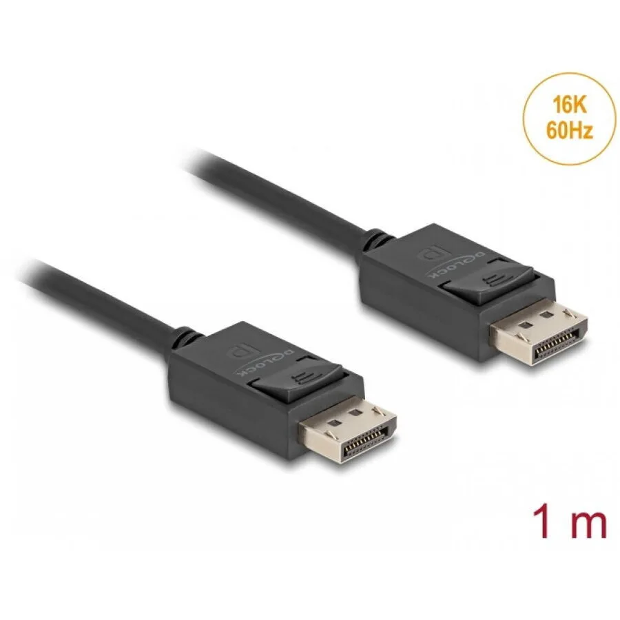 20250923170322_delock_displayport_2_1_coaxial_cable_16k60hz_8k120hz_4k240hz_80gbps_t_t_1m_delock_80491.jpeg Delock Displayport 2.1 Coaxial Cable 16k60hz 8k120hz 4k240hz 80gbps T-t 1m Delock 80491 - Image 1
