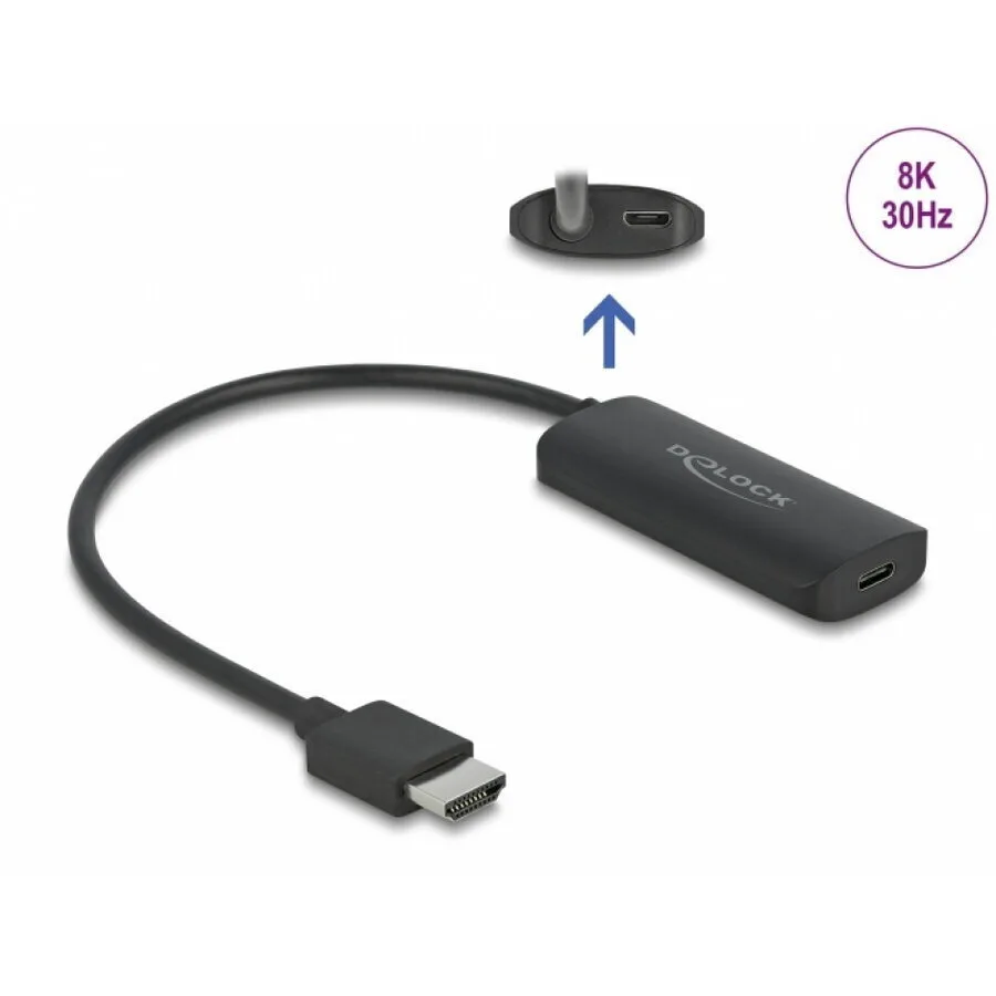 20250924094506_delock_hdmi_to_usb_type_c_adapter_dp_alt_mode_8k30hz_t_m_delock_64212.jpeg Delock Hdmi To Usb Type C Adapter Dp Alt Mode 8k30hz T-m Delock 64212 - Image 1
