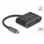 Delock Usb Type C To Hdmi Adapter Dp Alt Mode 8k Hdr + Pd 100w Delock 64199