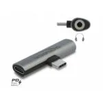 Delock Usb Type C To 3.5mm Stereo Jack Audio Adapter + Usb-c Pd 60w T-m Delock 64186