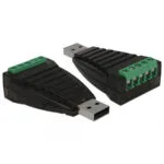 Delock Usb To Serial Rs-422/485 Terminal Block Adapter Surge Protection 600 W Isolation 2.5 Kv Extended Delock 87738