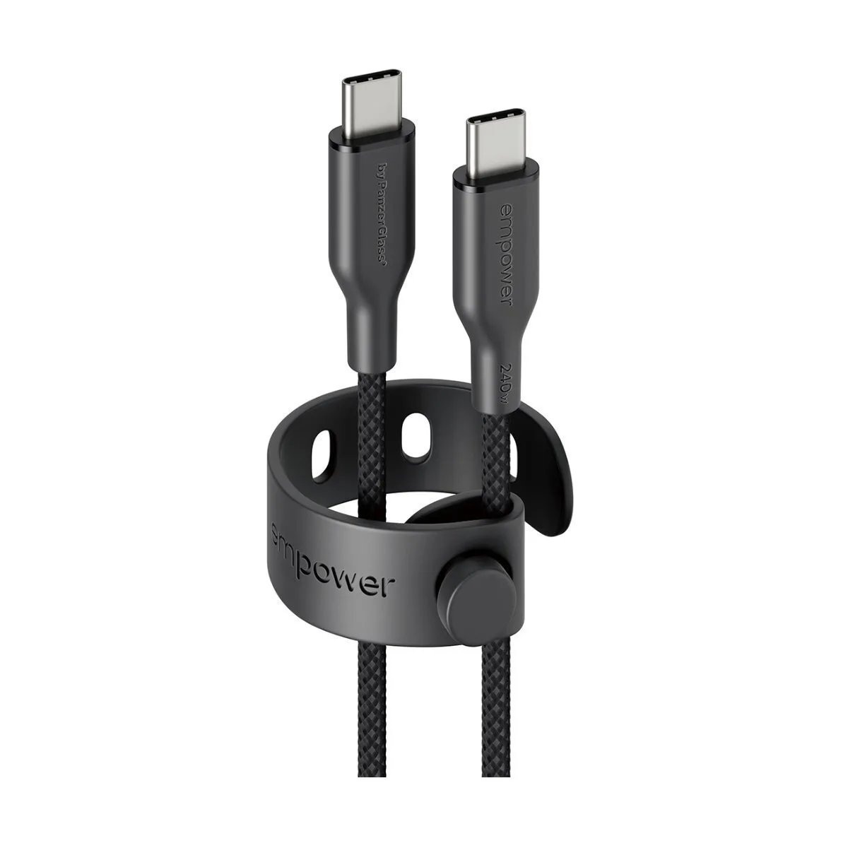 Empower by PanzerGlass USB 2.0 Cable USB-C male - USB-C 240W PD Μαύρο 1.2m EM64861 - Image 1
