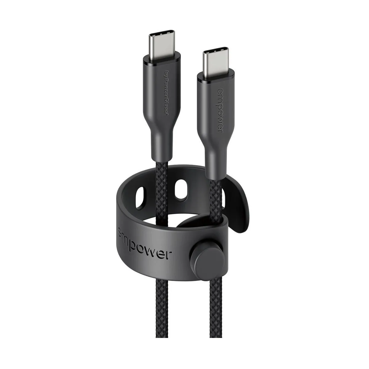 Empower by PanzerGlass USB 2.0 Cable USB-C male - USB-C 60W PD Μαύρο 1.2m EM92155 - Image 1