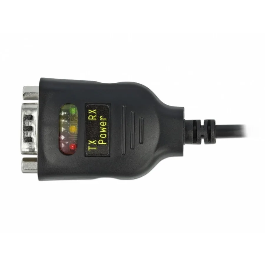 Delock Usb Type C To Serial Rs-232 Db9 Ftdi Led Cable 15 Kv Esd Protection 0.6m Delock 64038 - Image 1