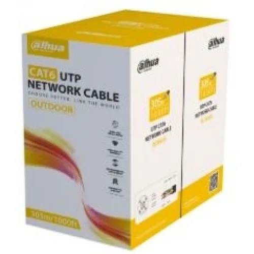 Dahua Direct Attach Copper Cat.6 (Gigabit) Καλώδιο Δικτύου Ethernet εξωτερικού χώρου 305m Μαύρο PFM920-6UN - Image 1