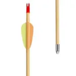 Poe Lang Target Wooden 30" D-027a-b1 Wooden Arrows 5 Pcs