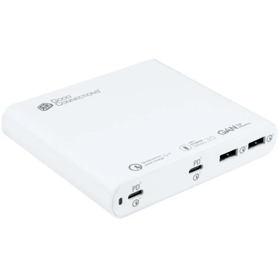20250925124024_alcasa_vasi_fortisis_me_2_thyres_usb_a_kai_2_thyres_usb_c_power_delivery_se_leyko_chroma_pca_d001w.jpeg Alcasa Βάση Φόρτισης με 2 Θύρες USB-A και 2 Θύρες USB-C Power Delivery σε Λευκό χρώμα (PCA-D001W) - Image 1